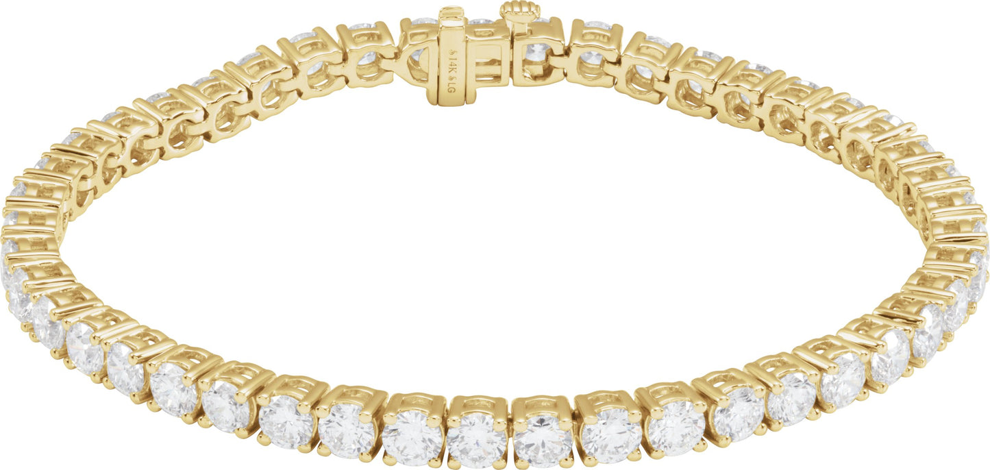 9 Ctw Lab-Grown Diamond Line Bracelet - Lab Grown Diamond