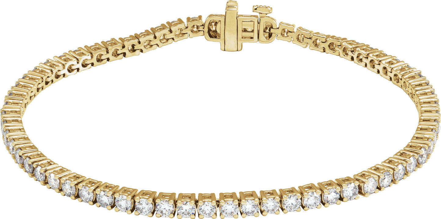 4 Ctw Lab-Grown Diamond Line Bracelet - Lab Grown Diamond
