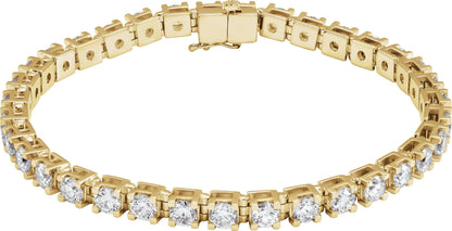 8 Ctw Lab-Grown Diamond Line Bracelet - Lab Grown Diamond