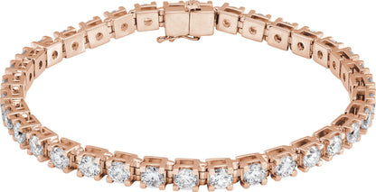 8 Ctw Lab-Grown Diamond Line Bracelet