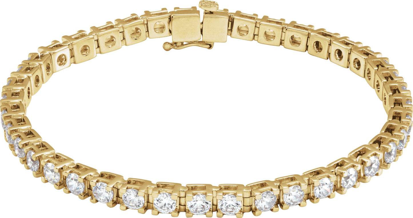6 Ctw Lab-Grown Diamond Line Bracelet - Lab Grown Diamond