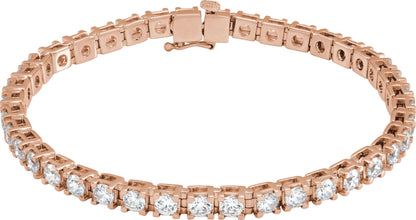 6 Ctw Lab-Grown Diamond Line Bracelet