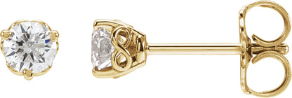 1/3 Ctw Lab-Grown Diamond Infinity-Inspired Earrings