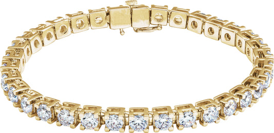 10 Ctw Lab-Grown Diamond Line Bracelet - Lab Grown Diamond