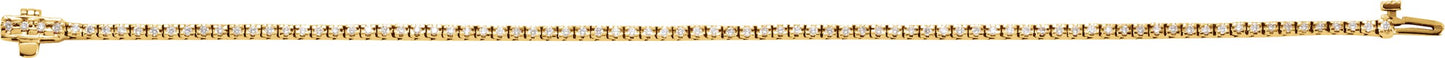 Lab-Grown Diamond Bracelet - Yellow Gold - Lab Grown Diamond
