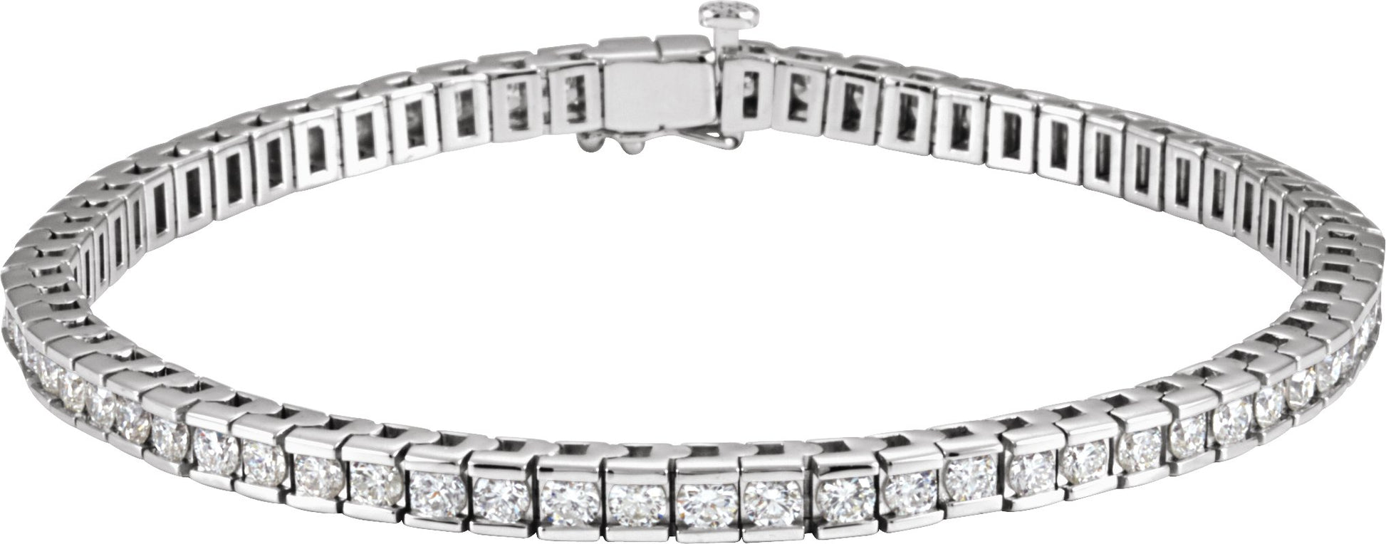 4 Ctw Lab Grown Diamond Bracelet - Rose Gold - Lab Grown Diamond