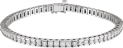 4 Ctw Lab Grown Diamond Bracelet - Rose Gold - Lab Grown Diamond