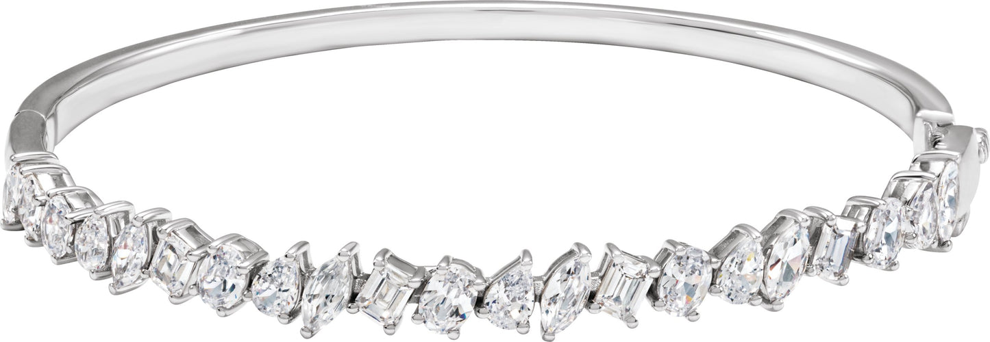 4 1/5 Ctw Marquise Lab-Grown Diamond Bangle Bracelet