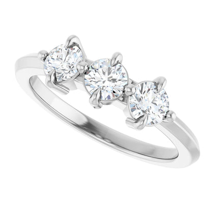 3/4 Ctw Lab-Grown Diamond Anniversary Band - White Gold - Lab Grown Diamond