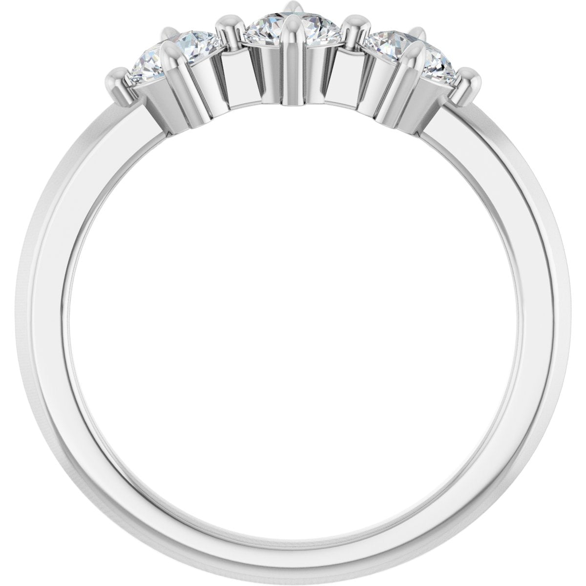 3/4 Ctw Lab-Grown Diamond Anniversary Band - White Gold - Lab Grown Diamond