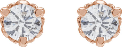 1/3 Ctw Lab-Grown Diamond Infinity-Inspired Earrings - Yellow Gold - Lab Grown Diamond