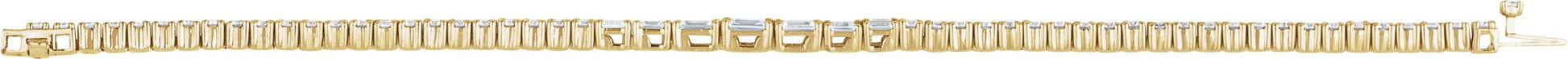4 5/8 Ctw Emerald Lab-Grown Diamond Line Bracelet - Lab Grown Diamond