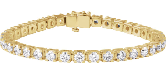 9 Ctw Lab-Grown Diamond Line Bracelet - Lab Grown Diamond