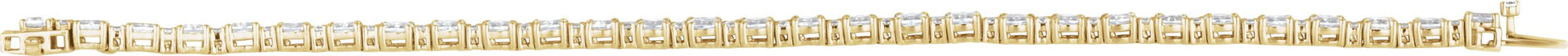 5 1/2 Ctw Oval Lab-Grown Diamond Line Bracelet - Lab Grown Diamond