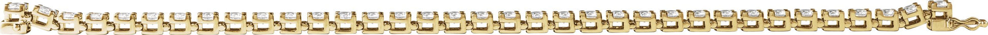 10 1/2 Ctw Emerald Lab-Grown Diamond Line Bracelet - Lab Grown Diamond