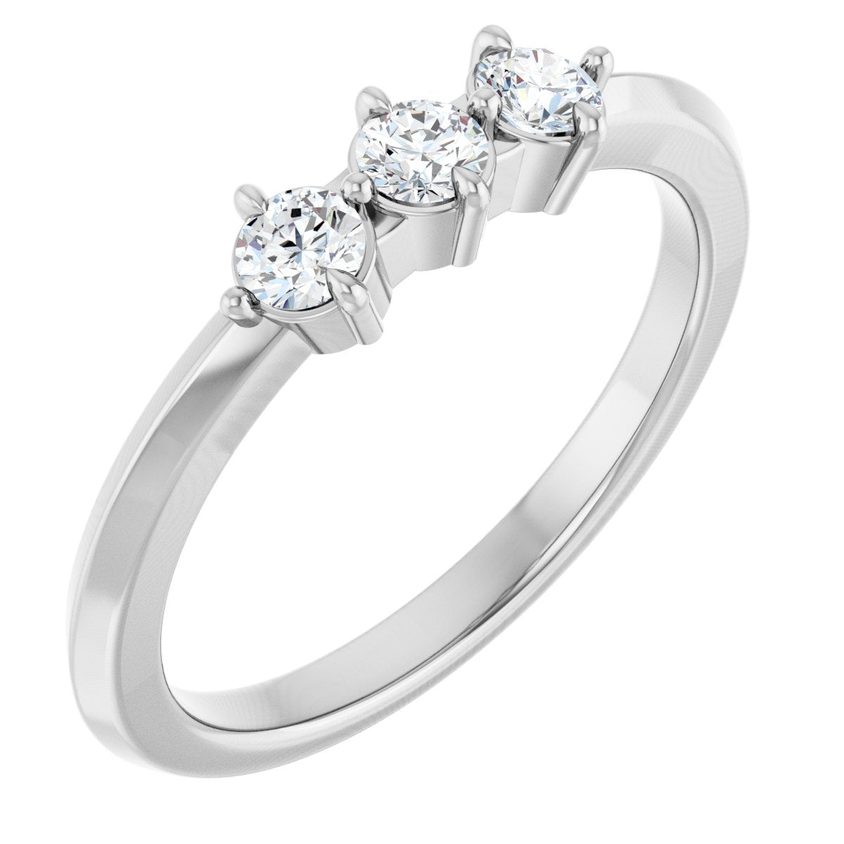 1/4 Ctw Lab-Grown Diamond Anniversary Band - White Gold - Lab Grown Diamond