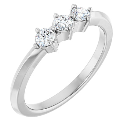 1/4 Ctw Lab-Grown Diamond Anniversary Band - White Gold - Lab Grown Diamond