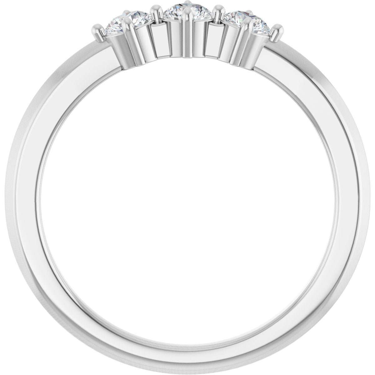 1/4 Ctw Lab-Grown Diamond Anniversary Band - White Gold - Lab Grown Diamond