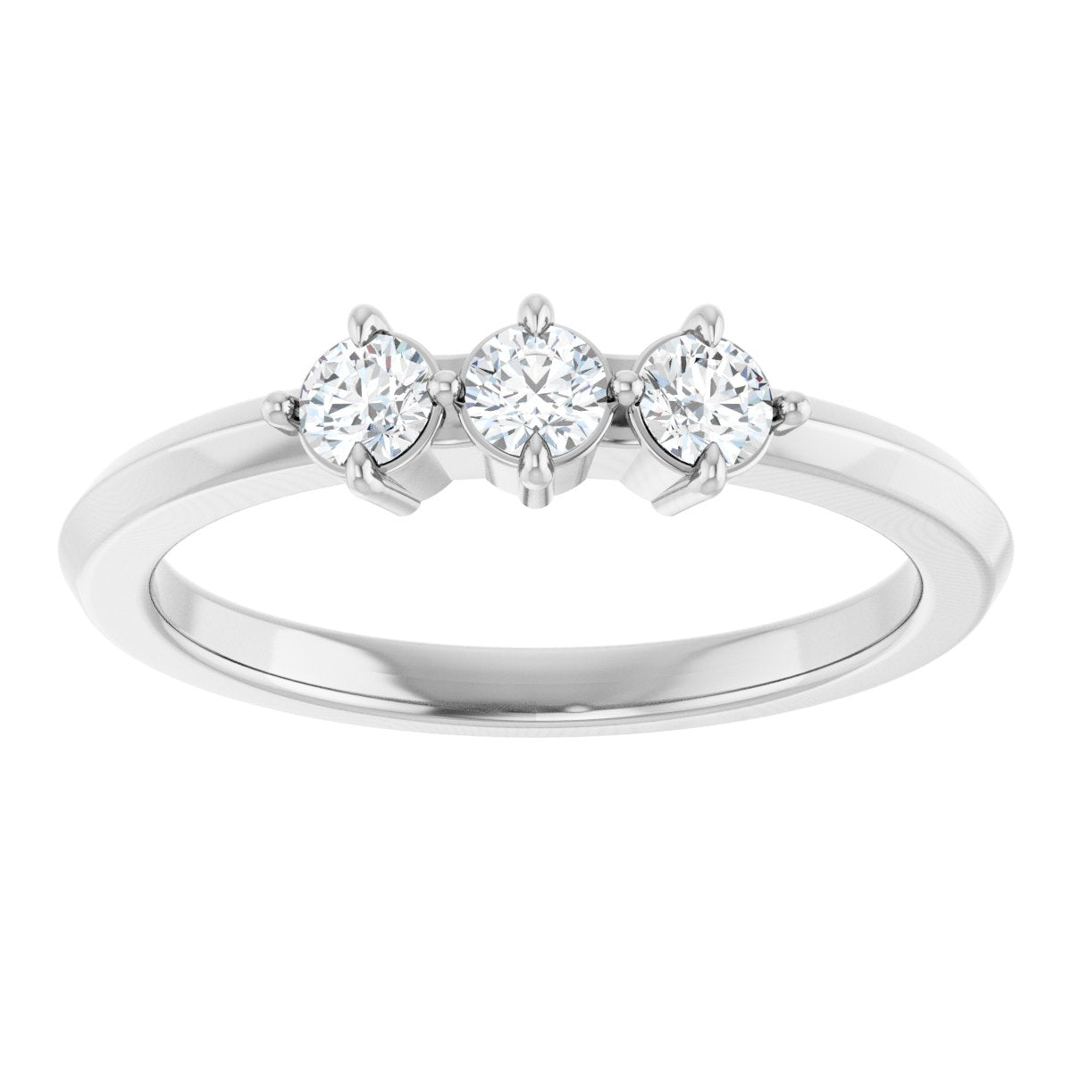 1/4 Ctw Lab-Grown Diamond Anniversary Band - White Gold - Lab Grown Diamond
