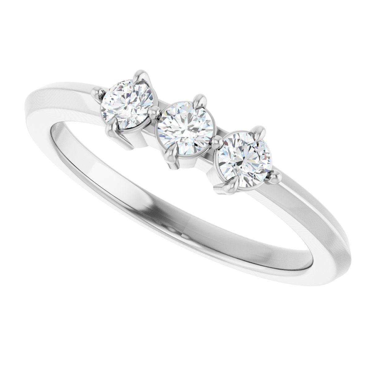 1/4 Ctw Lab-Grown Diamond Anniversary Band - White Gold - Lab Grown Diamond