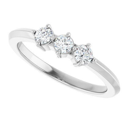 1/4 Ctw Lab-Grown Diamond Anniversary Band - White Gold - Lab Grown Diamond