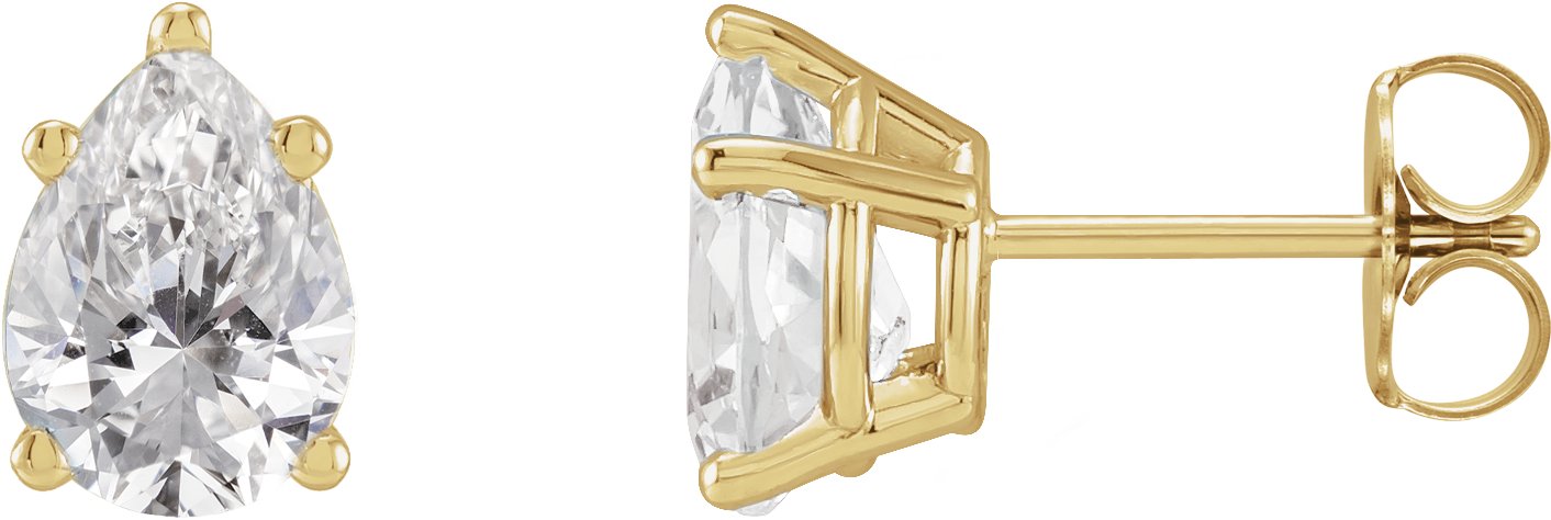 1 1/3 Ctw Lab Grown Diamond Tapered Basket Earrings - Lab Grown Diamond