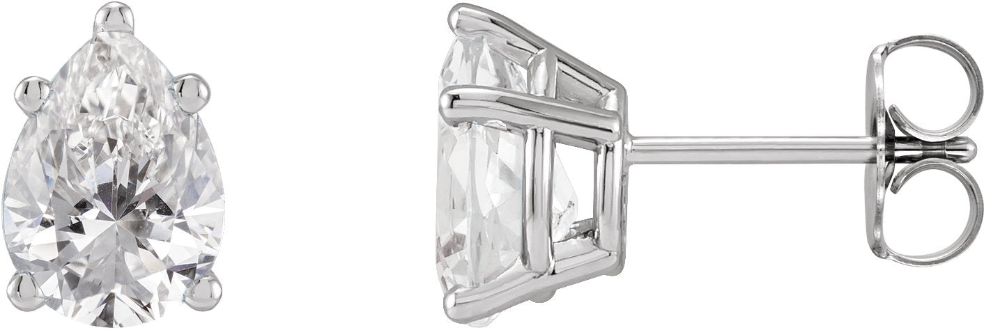 5/8 Ctw Lab Grown Diamond Tapered Basket Earrings