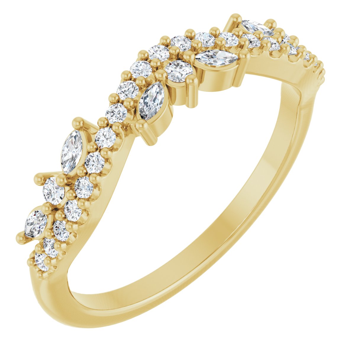 1/3 Ctw Marquise Lab-Grown Diamond Anniversary Band