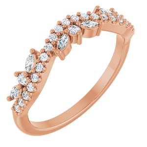 1/3 Ctw Marquise Lab-Grown Diamond Anniversary Band