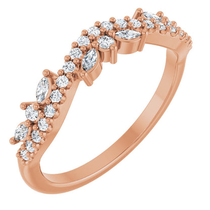 1/3 Ctw Marquise Lab-Grown Diamond Anniversary Band