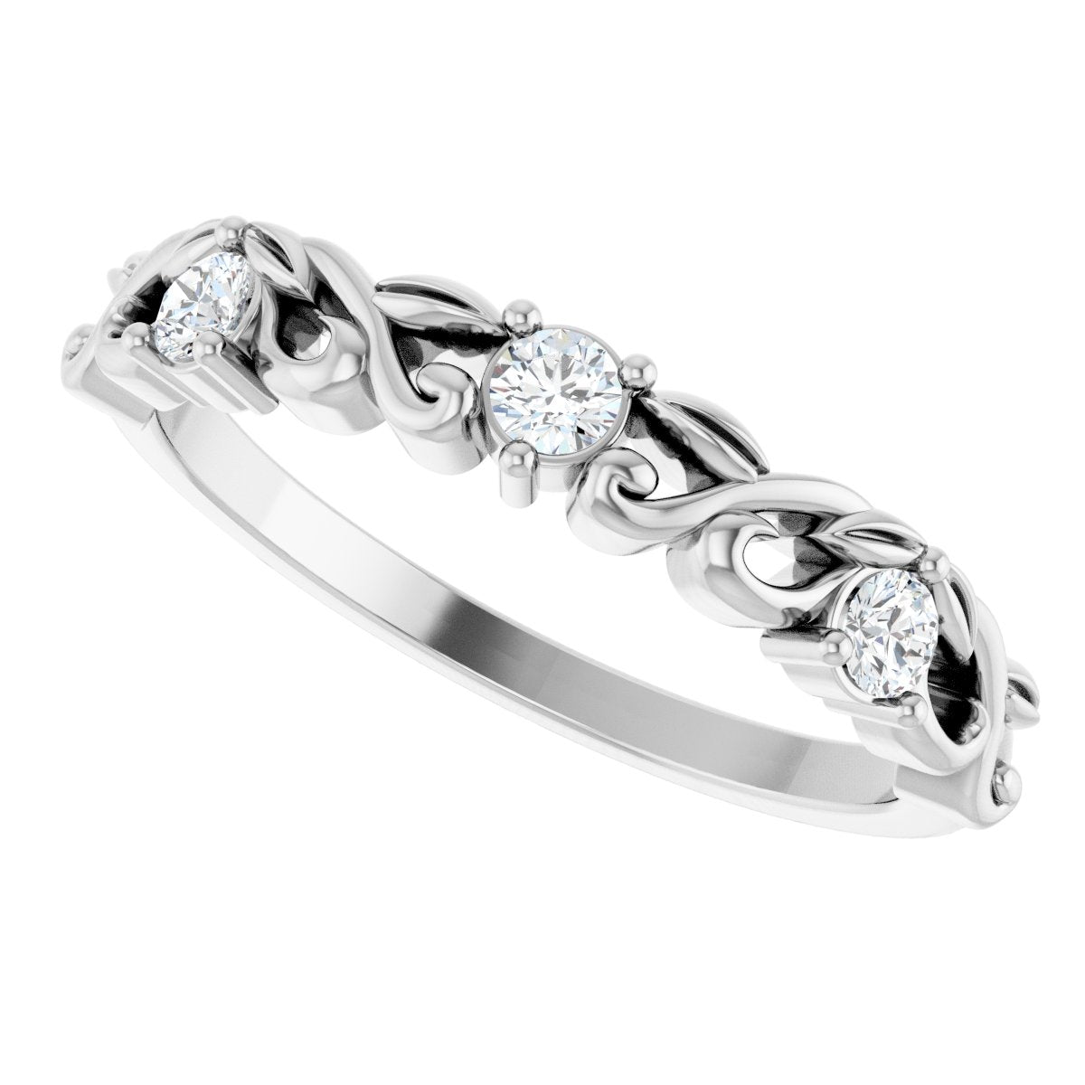 1/5 Ctw Lab-Grown Diamond Anniversary Band - White Gold - Lab Grown Diamond
