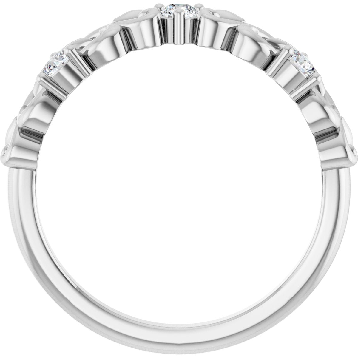 1/5 Ctw Lab-Grown Diamond Anniversary Band - White Gold - Lab Grown Diamond