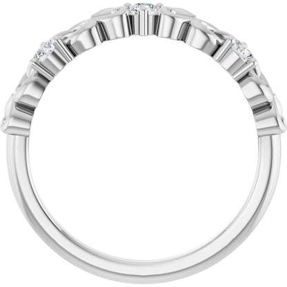1/5 Ctw Lab-Grown Diamond Anniversary Band - White Gold - Lab Grown Diamond