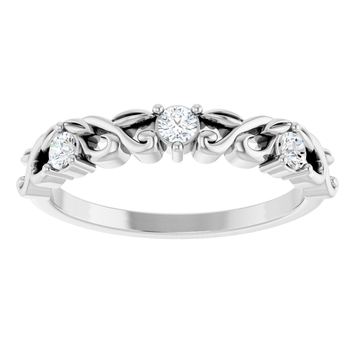 1/5 Ctw Lab-Grown Diamond Anniversary Band - White Gold - Lab Grown Diamond