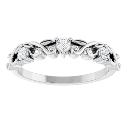 1/5 Ctw Lab-Grown Diamond Anniversary Band - White Gold - Lab Grown Diamond