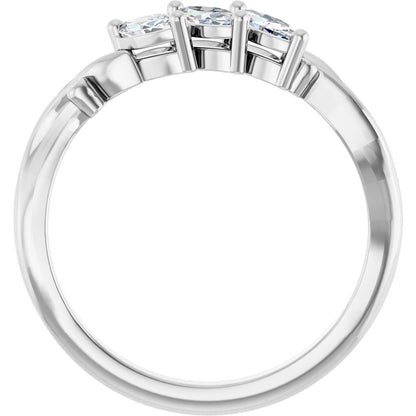 1/2 Ctw Marquise Lab-Grown Diamond Anniversary Band - White Gold - Lab Grown Diamond
