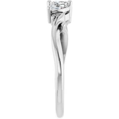 1/2 Ctw Marquise Lab-Grown Diamond Anniversary Band - White Gold - Lab Grown Diamond