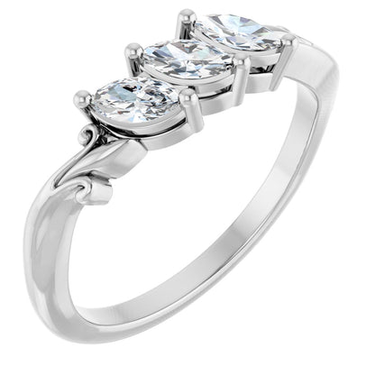 1/2 Ctw Marquise Lab-Grown Diamond Anniversary Band