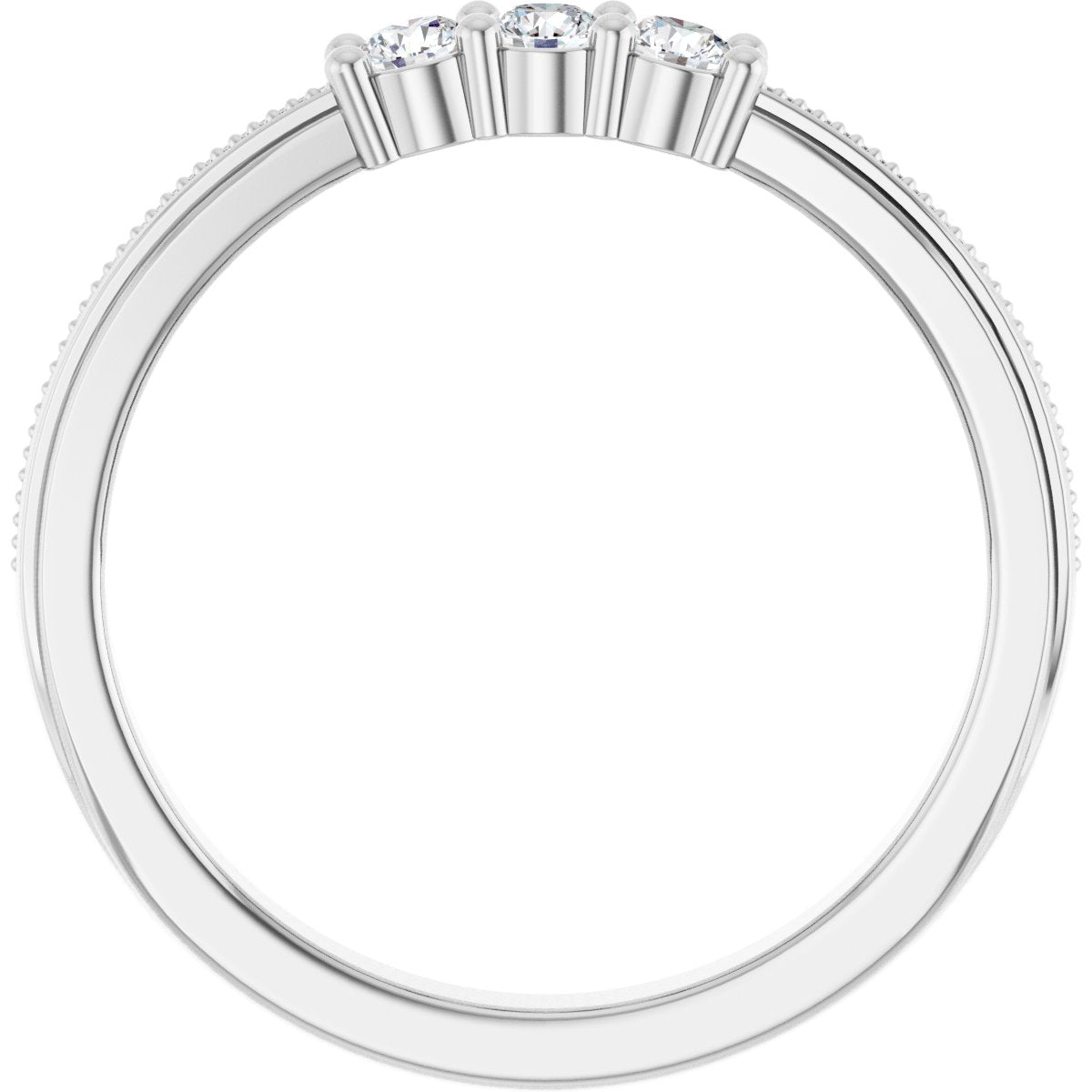 1/5 Ctw Lab-Grown Diamond Anniversary Band - White Gold - Lab Grown Diamond