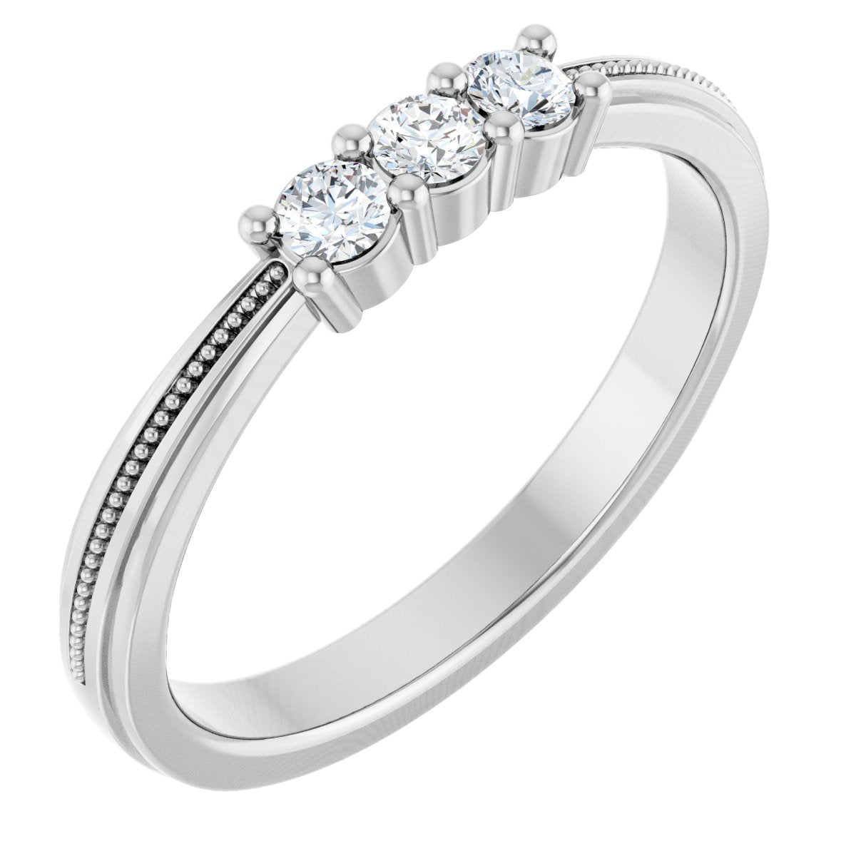 1/5 Ctw Lab-Grown Diamond Anniversary Band - White Gold - Lab Grown Diamond