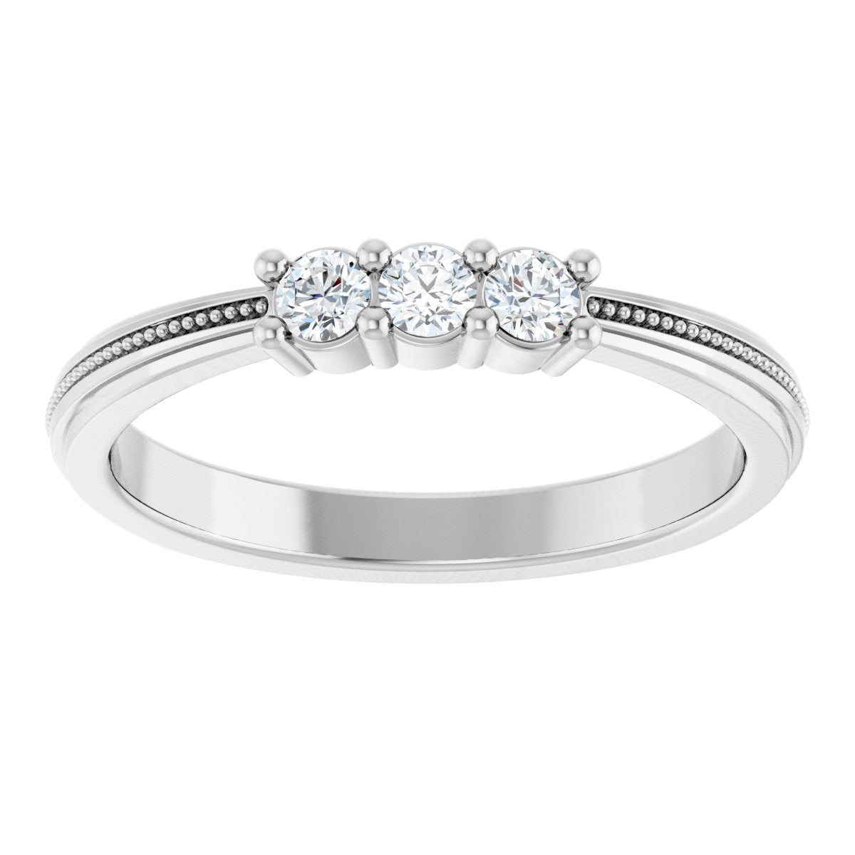 1/5 Ctw Lab-Grown Diamond Anniversary Band - White Gold - Lab Grown Diamond