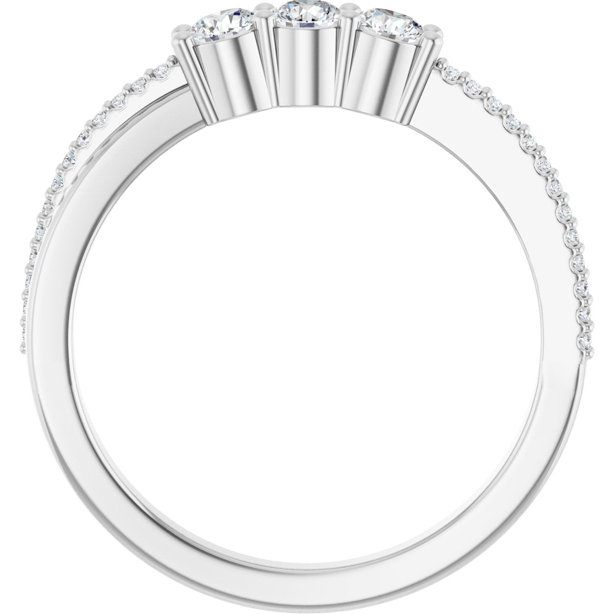 1/3 Ctw Lab-Grown Diamond Anniversary Band - White Gold - Lab Grown Diamond