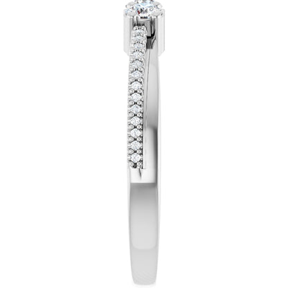 1/3 Ctw Lab-Grown Diamond Anniversary Band - White Gold - Lab Grown Diamond