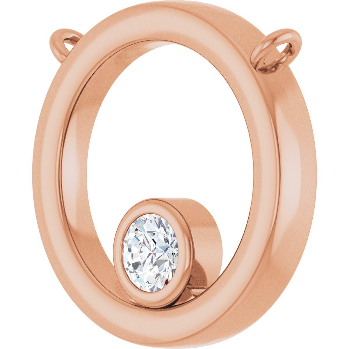 1/6 Ct Lab-Grown Diamond Circle Necklace - Yellow Gold - Lab Grown Diamond