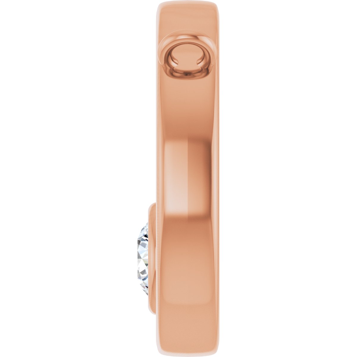 1/6 Ct Lab-Grown Diamond Circle Necklace - Rose Gold - Lab Grown Diamond