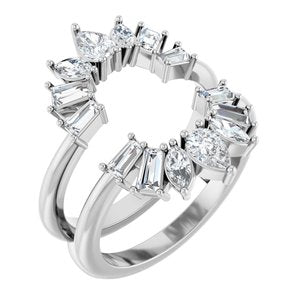 1 Ctw Pear Lab-Grown Diamond Ring Guard