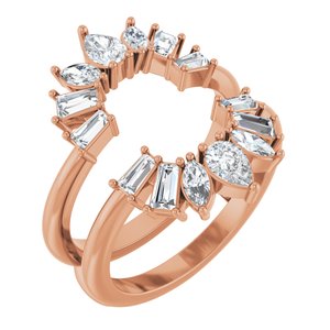 1 Ctw Pear Lab-Grown Diamond Ring Guard