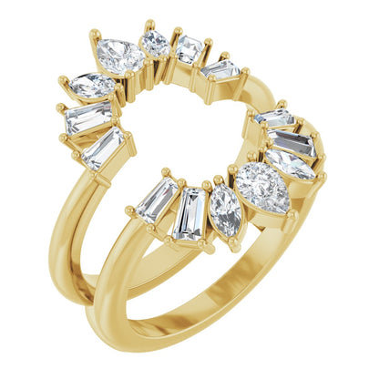 1 Ctw Pear Lab-Grown Diamond Ring Guard