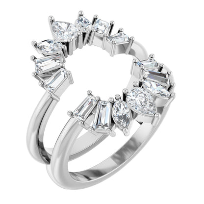 1 Ctw Pear Lab-Grown Diamond Ring Guard