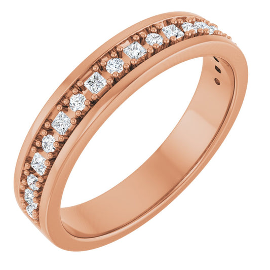 3/8 Ctw Square Lab-Grown Diamond Band